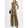 Lame Jumpsuit aus einer Seidenmischung Manufacture Wholesale Fashion Damen Bekleidung (TA30010J)